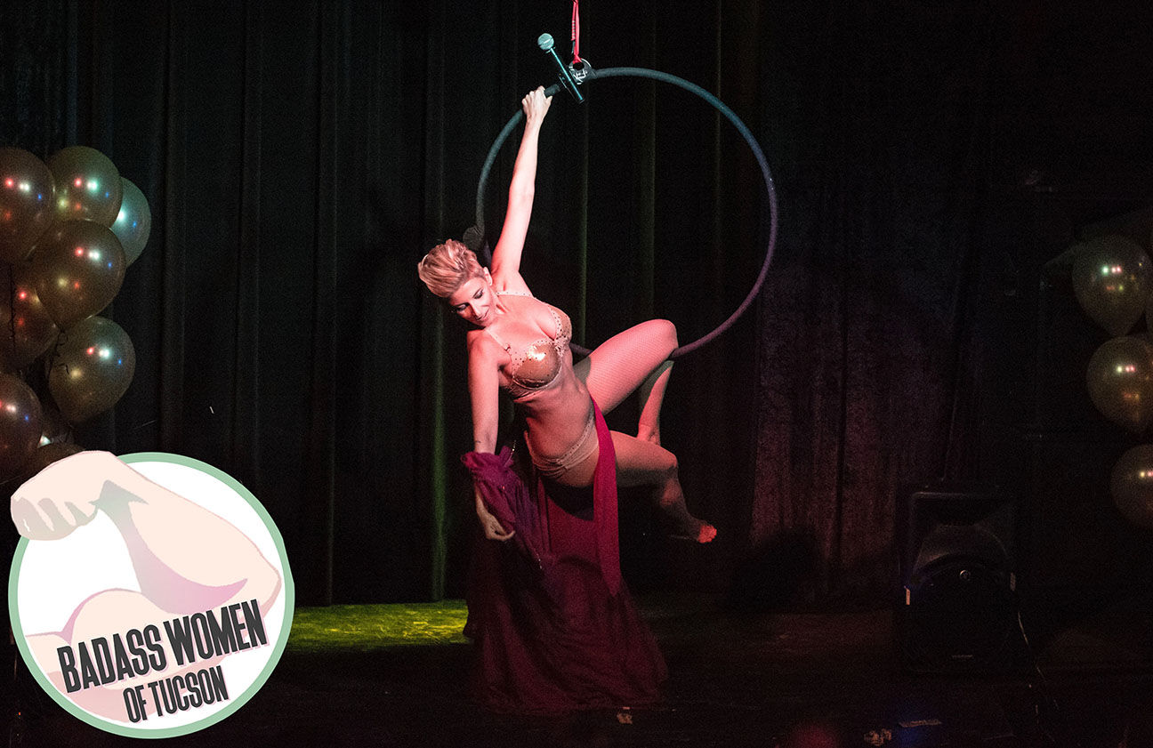 She stripped away body image issues on stage as a burlesque dancer and singer